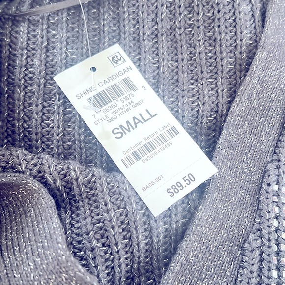 INC international concepts cardigan Gray Women's Sweater - Picture 6 of 9